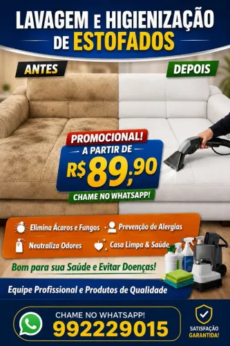 Lavagem sofá a seco