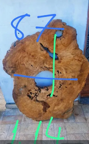 Tabua rústica para mesa