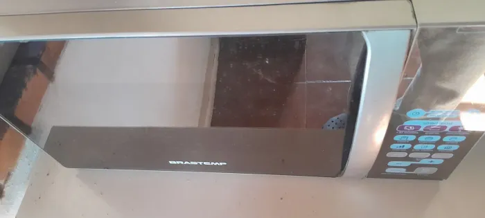 Microonda Brastemp inox novo