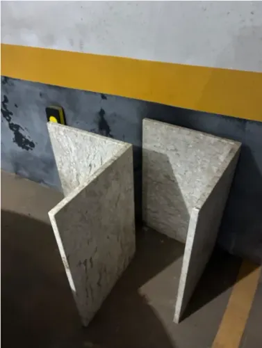 Suporte para mesa (mármore traventino)