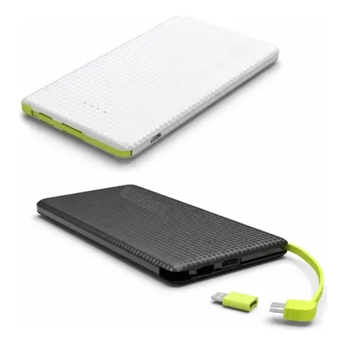 Carregador Portátil Power Bank com Cabo Integrado