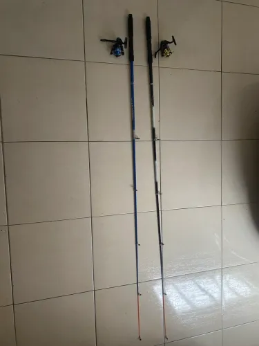 Kit de vara pescar com molinete 2 metros 