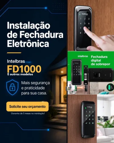 Instalação de fechadura eletrônica