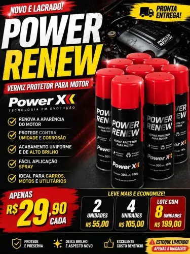 Verniz Protetor de Motor Power Renew Power X 300ml