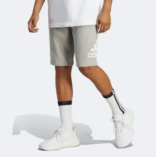 bermuda moletom adidas logo masculina