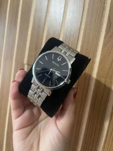 Relógio Automático bulova inox prata social