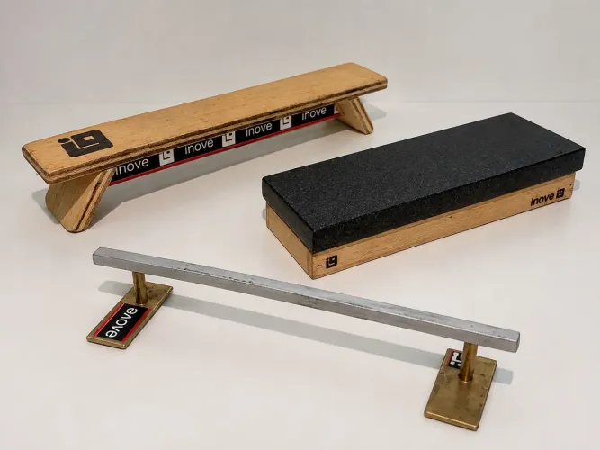 Kit 3 Obstáculos Inove Fingerboard Original - Skate de Dedo