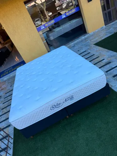 Cama box Queen SIZE ECOFLEX SEMINOVA TOP - ENTREGO