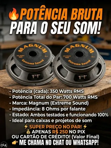 Vendo par de alto falante