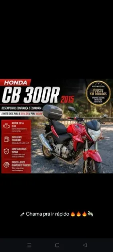 Prá ir rápido tô pedindo abaixo da tabela . Cb 300r