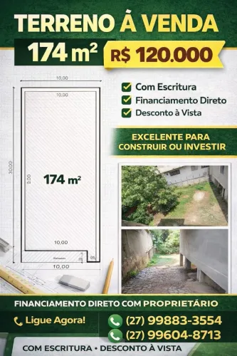 Vende-se terreno