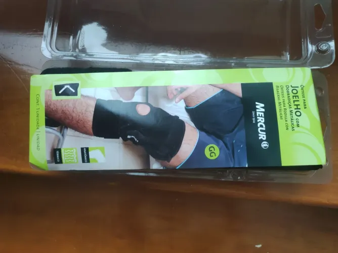 Órtese para joelho, Marca Mercur com dobradiças metálicas tamanho GG