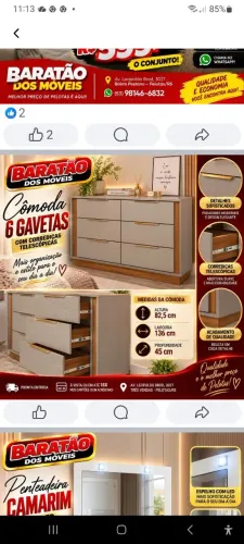 Quero comprar comoda nova ou usada em otimo estado