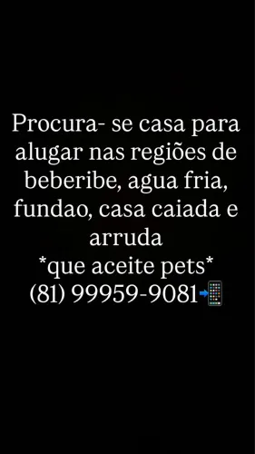 Casa para alugar nessas regioes, entrar em contato por favor?