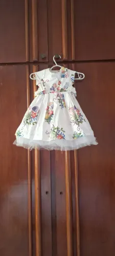 vestido infantil florido