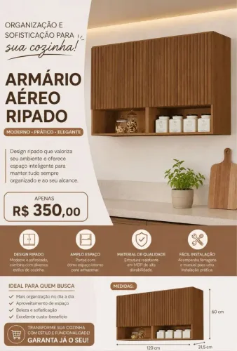 ARMÁRIO AÉREO DE QUARTO