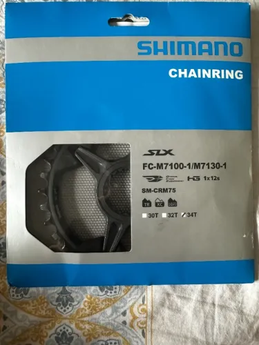 Coroa de engrenagem Shimano SLX SM-CRM75 para 12 velocidades, com 34 dentes