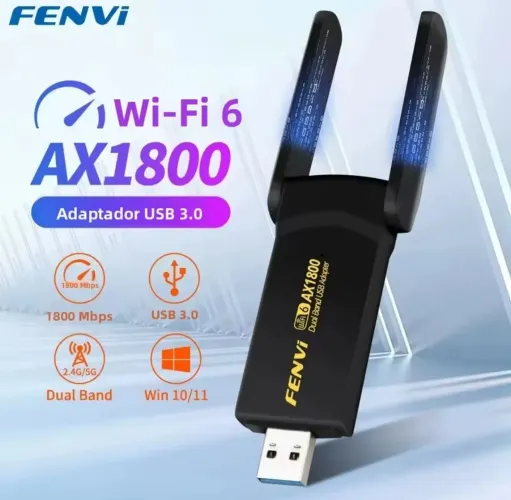 Adaptador Wi-Fi 1800 Fenvi