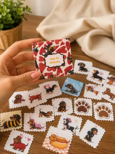 Jogo da Memória Personalizado - 12 Pares com Caixa | Vários Temas