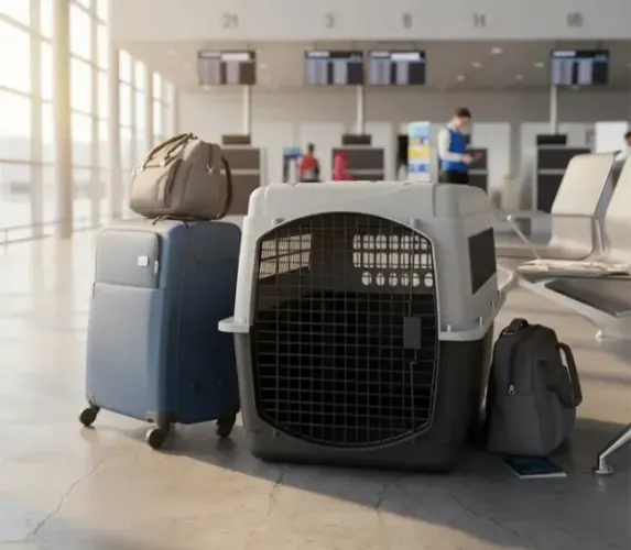 Caixa De Transporte Cães Kennel Até 56kg n°7