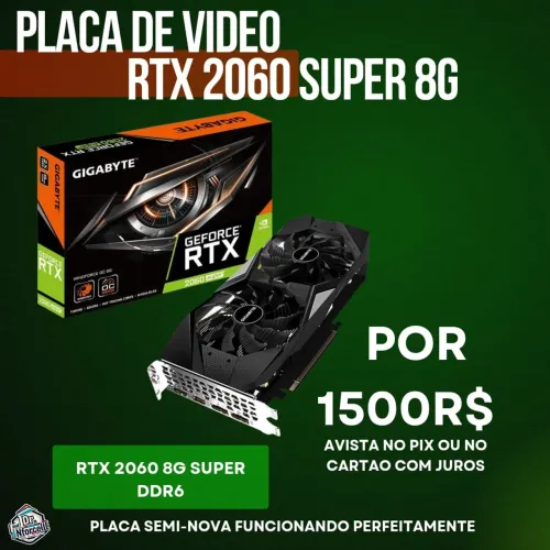 Placa de vídeo pra jogos rtx 2060