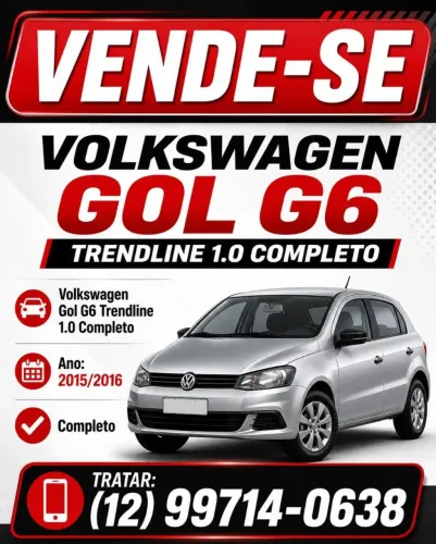 Volkswagen Gol Geração VI Trendline 1.0 8V Total Flex Mec. 4P 2016