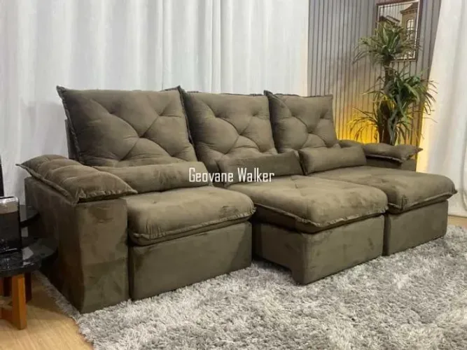 Sofás 2 e 3 Lugares, Retrátil, Reclinável, Chaise, Canto e Sob Medida.