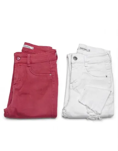 LOTE 9 PECAS - 5 CALCAS 34 + 3 CALCAS 36 + 1 BLUSA LA - BRECHO