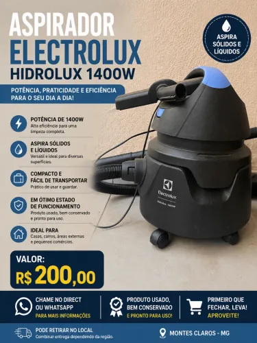 ASPIRADOR ELECTROLUX HIDROLUX 1400W