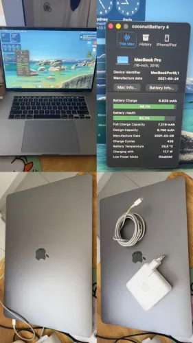 Macbook Pro 16` 2019 i7 16GB - 512GB Completo