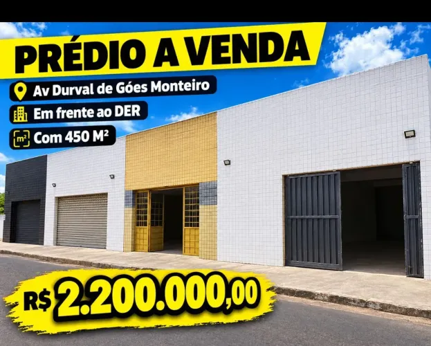 Vendo Prédio Comercial no Tabuleiro em frente ao D. E R