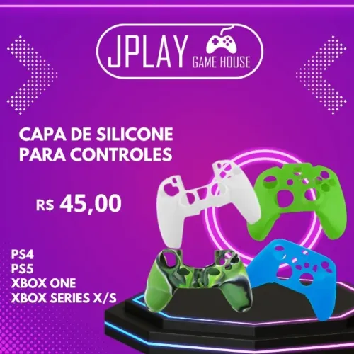 Capa silicone controle video game