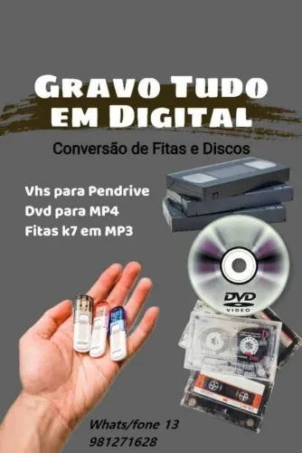 Conversão de Fitas VHS antigas para pen drive