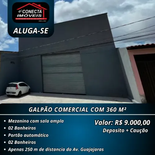 Alugo Galpão Novo a 250mts da Av Guajajaras