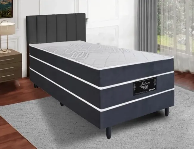 Cama box conjugada solteirão mola ensacada
