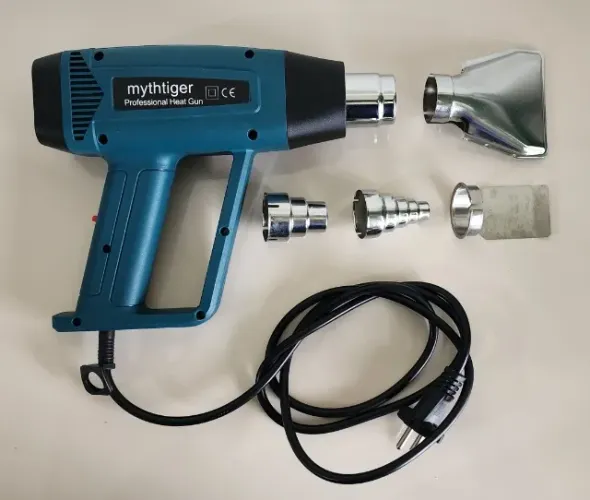 Soprador Térmico Profissional 2000W 220V, Pistola de Ar Quente com 60°C~650°C