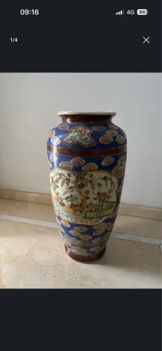 Vaso oriental de piso