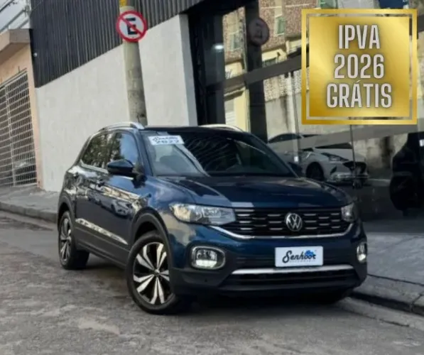 Volkswagen T-Cross 1.4 TSI Highline Automático Azul Ano 2022