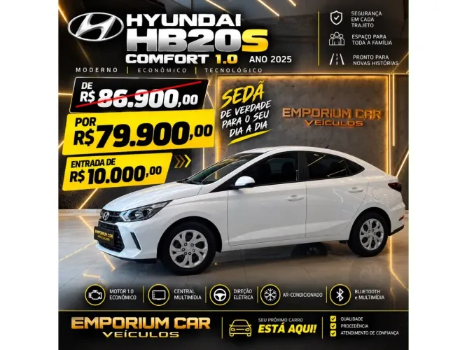 Hyundai HB20S Comfort 1.0 Flex 12V Mec. 2025