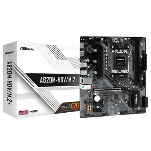 Placa-mãe ASRock A620M-HDV/M.2+ AMD AM5 MATX DDR5