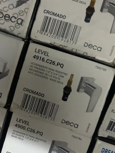 Acabamento Para Registro De Gaveta Deca Level Cromado Pequeno 4900.C26.PQ
