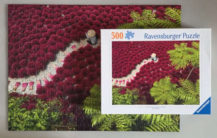 Quebra-cabeça Ravensburger - A Sea of red - 500 peças