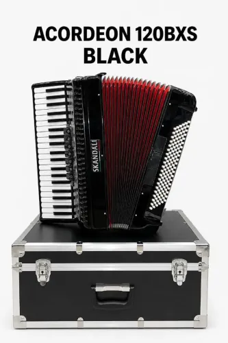 ACORDEON 120 BAIXOS - 7 REGISTROS + CASE