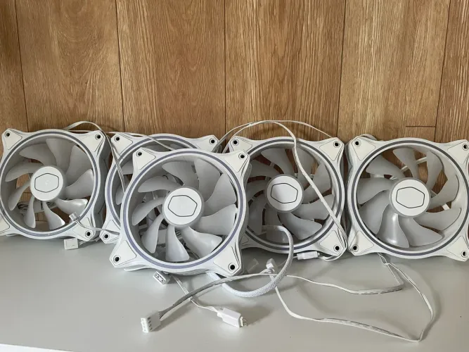 KIT 6 VENTOINHA COOLER MASTER BRANCA NOVA!