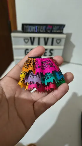 Monster High peça reposição saia Skelitta
