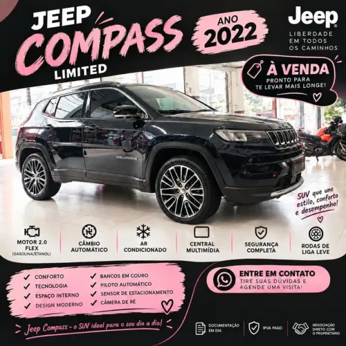 Jeep Compass Limited T270 1.3 TB 4X2 Flex AUT 2022