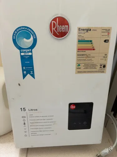 Aquecedor digital a gás (Boiler) Rheem 15l