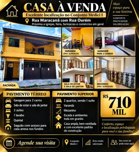 VENDO CASA NO CONJUNTO MÉDICI I