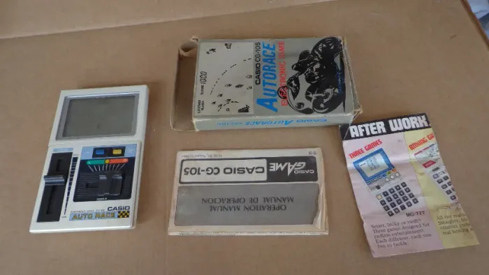 Minigame Casio Cg-105 Autorace Electronic Game 1982 Completo (Usado)