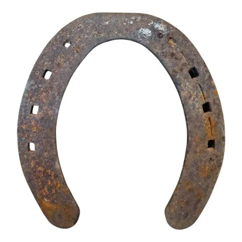 Antiga Ferradura Em Ferro Forjado 12x11.